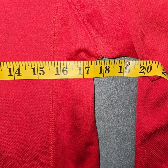 Detroit Red Wings NHL‎ Quarter Zip Pullover Shirt Men's Medium Red Performance M - Picture 7 of 9